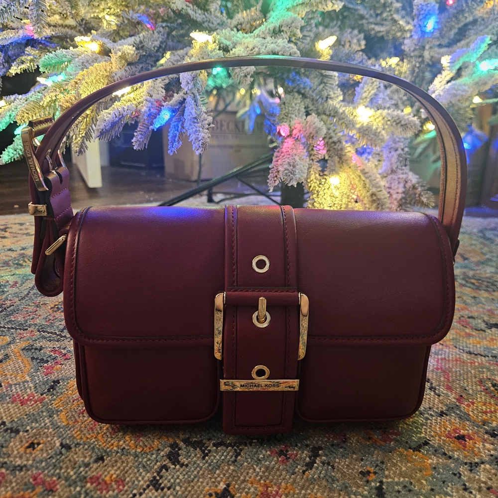 Michael Kors Deep Burgundy Shoulder Bag